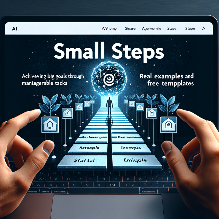 Small Steps, Big Goals: How to Tackle Your Dreams Without Losing Your Mind