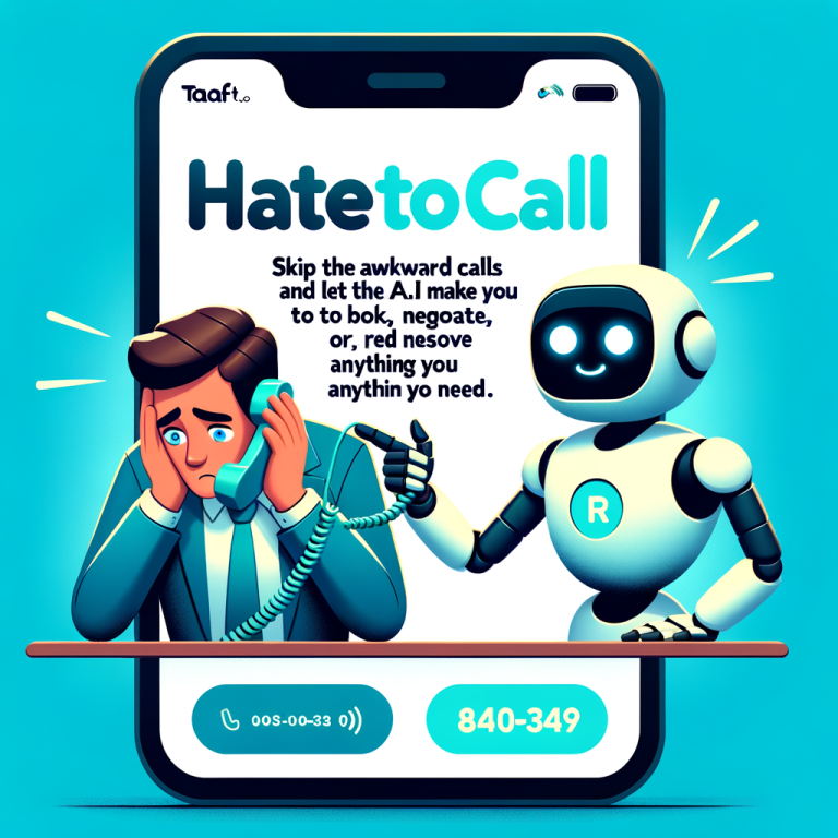 Skip the Awkward Calls: Let AI Do the Talking for You