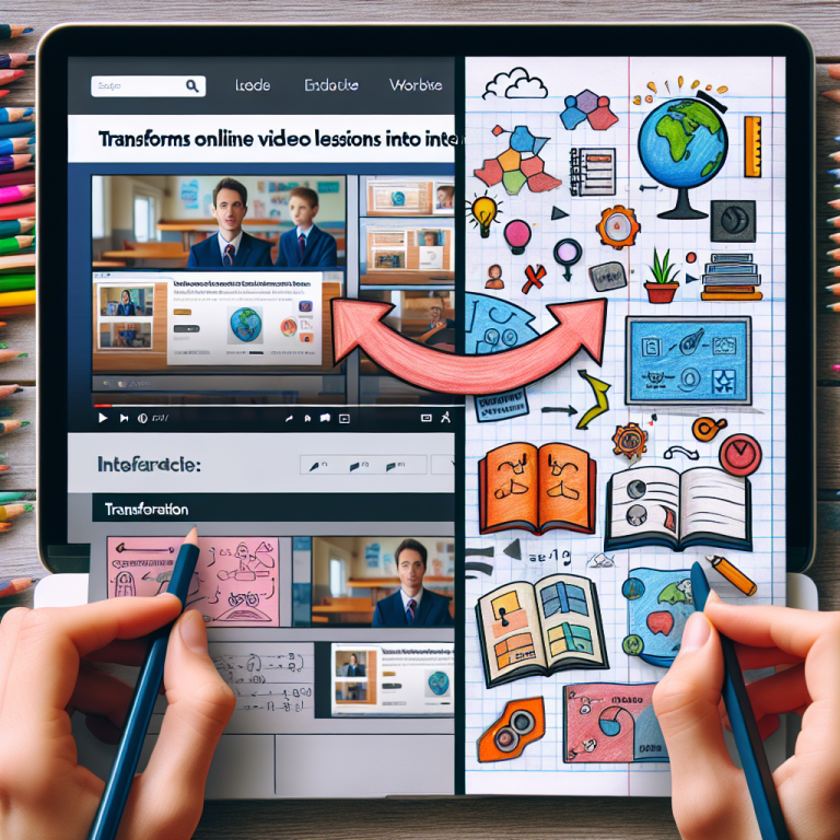 converts YouTube lessons into interactive worksheets and workbooks so students learn by doing, not just watching.
