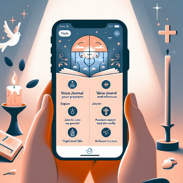 lets Christians voice journal their prayers and reflections while receiving scripture that connects directly to their words.