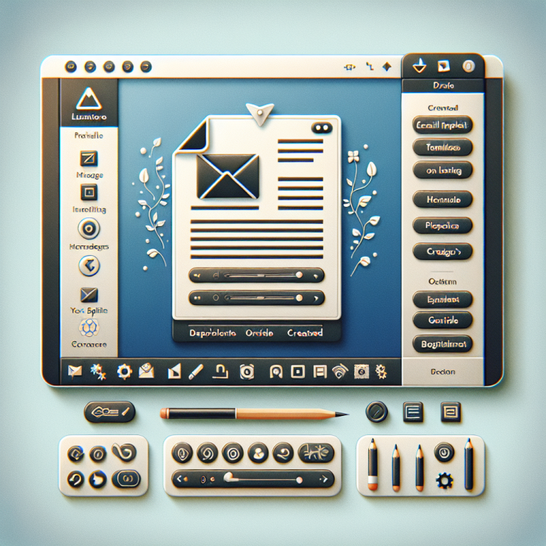 generates professional email templates from a prompt, creating complete designs with text, images, and icons.