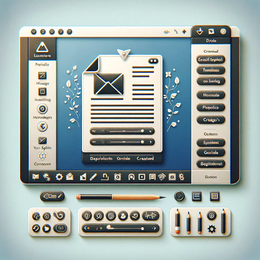 generates professional email templates from a prompt, creating complete designs with text, images, and icons.